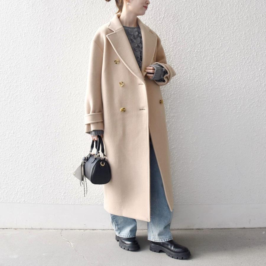 SHIPS any 【WEB限定】SHIPS any: PURE WOOL ロング テーラード コート