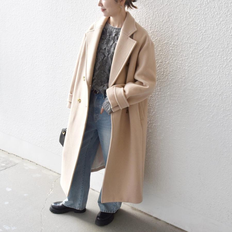 SHIPS any 【WEB限定】SHIPS any: PURE WOOL ロング テーラード コート