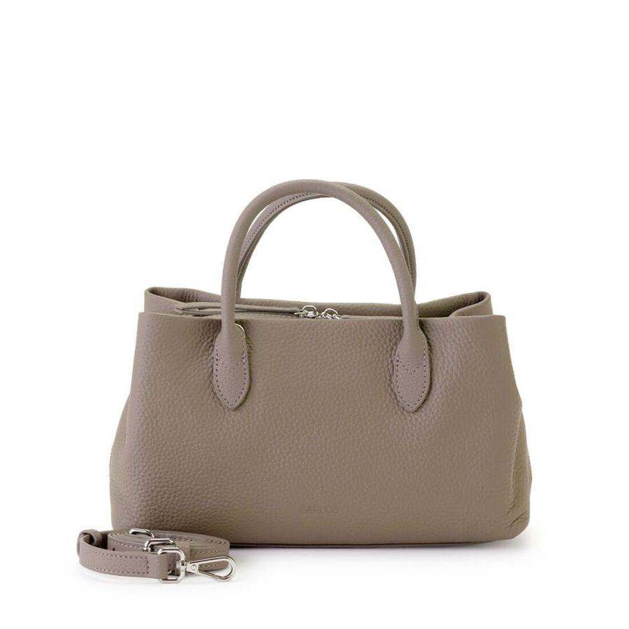 ✨新品BARCOSシュリンクレザー3層ハンドバッグ BARCOS（バルコス） 【BARCOS/バルコス】シュリンクレザー3層