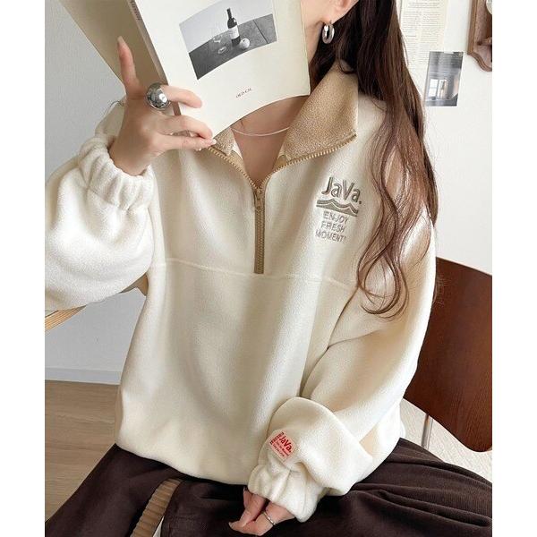 25AW新作《JaVaジャバコラボ》レトロスポーティなアノラックフリース