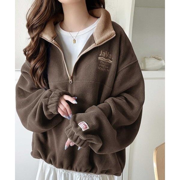 25AW新作《JaVaジャバコラボ》レトロスポーティなアノラックフリース