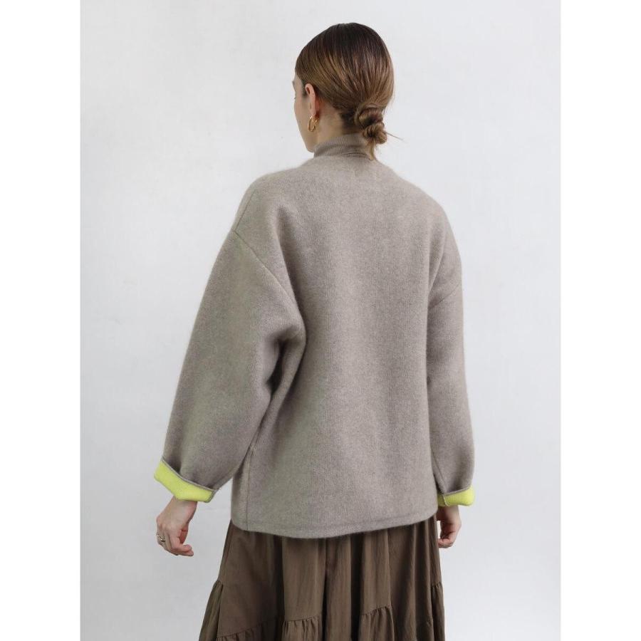 OHGA ラクーンカーディガン　超美品 バイカラーラクーンニットカーディガン - Aga - Aga｜YAMADAYA STORE