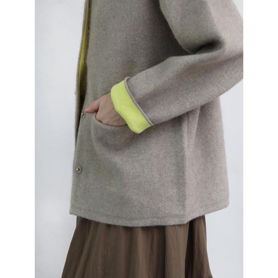 Aga バイカラーラクーンニットカーディガン : マルイ(丸井)Yahoo!店