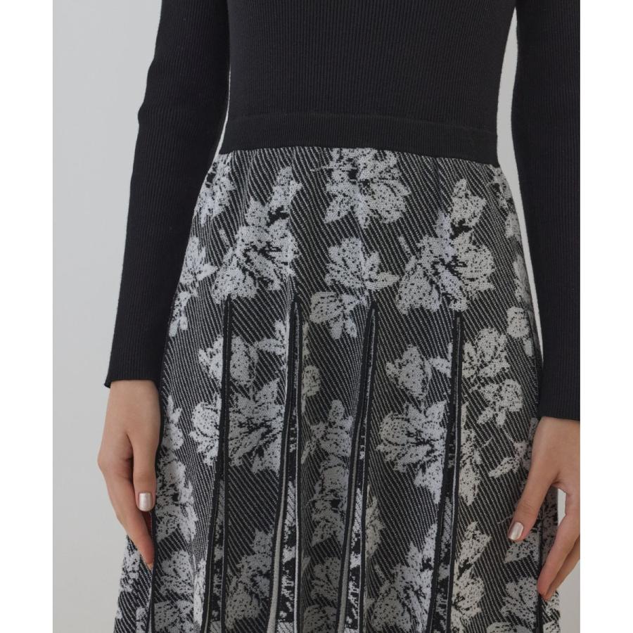 グレースコンチネンタル ジャガード ツイード ラメ レースワンピース 定価5.8 GRACE CONTINENTAL（グレースコンチネンタル） ラメモールニット