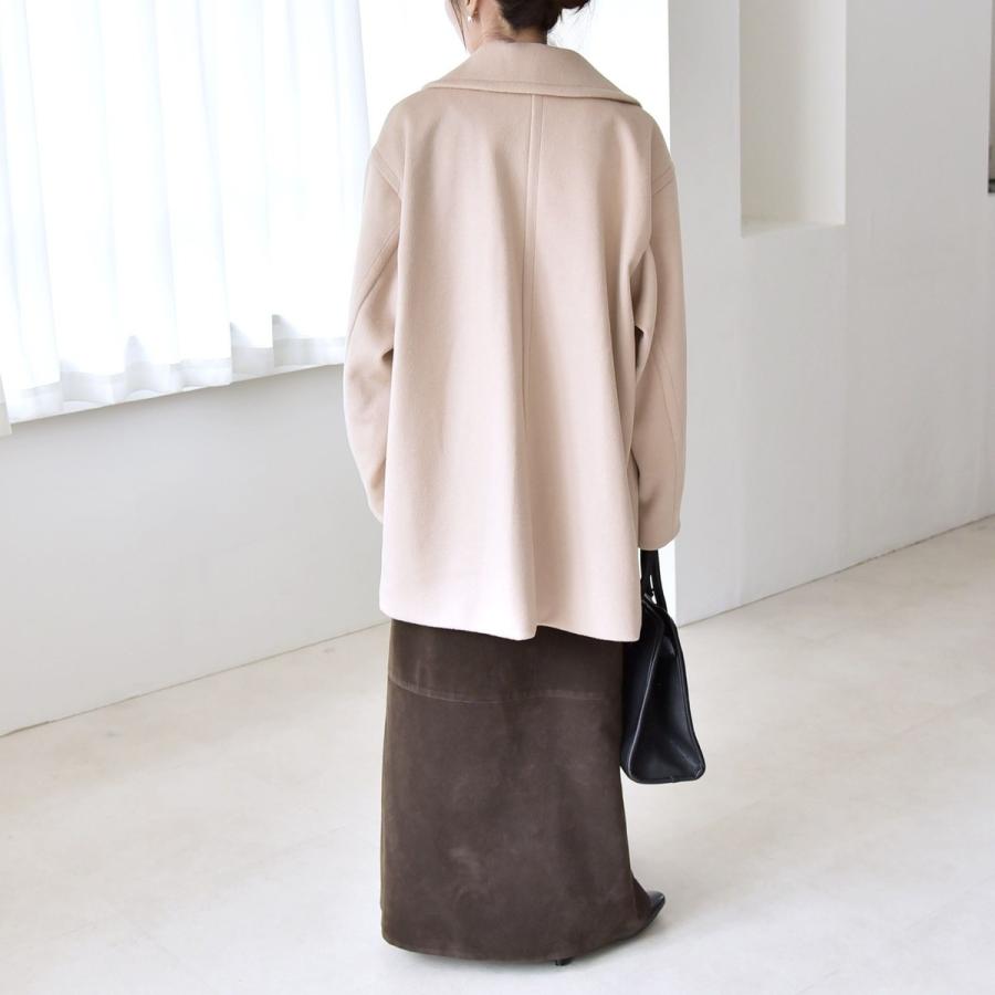 Paul Smith 薄色ダブルブレスト ピーコート　ハーフコート NATURAL BEAUTY BASIC（ナチュラルビューティーベーシック）の「ダブル