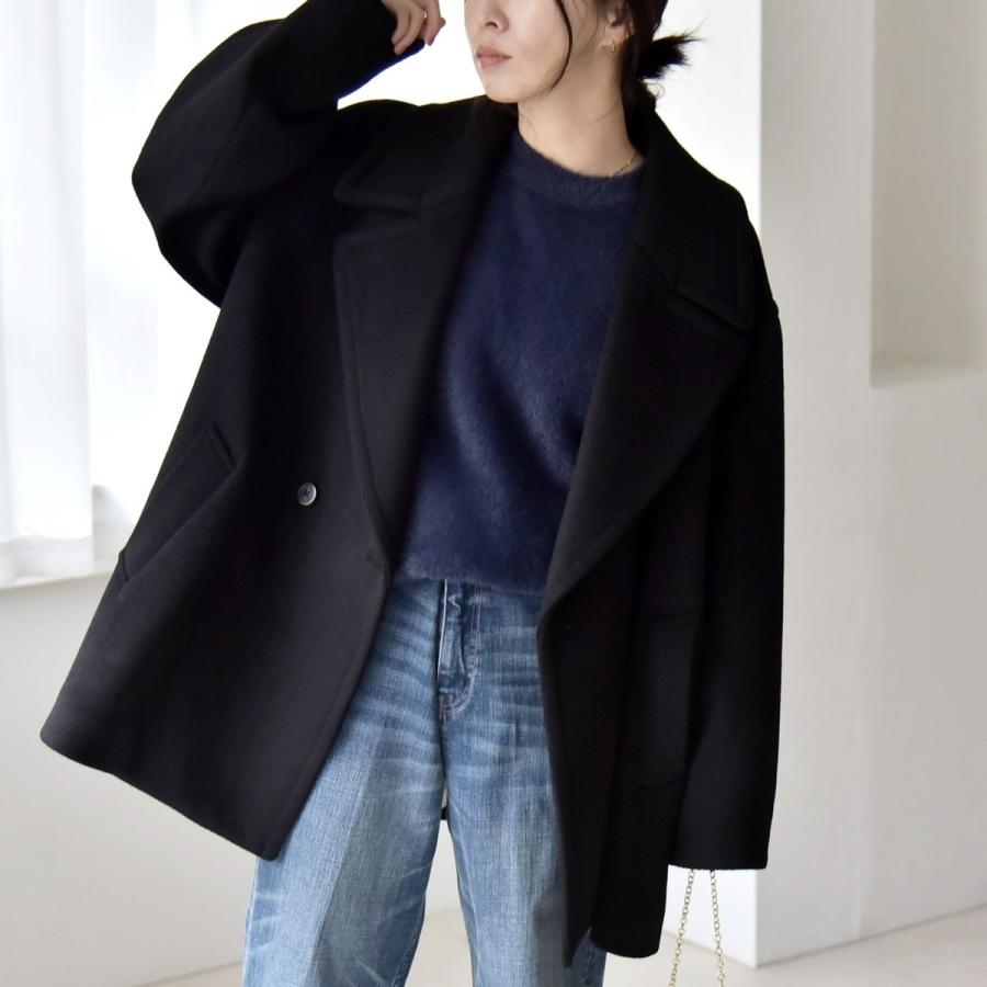 SHIPS PURE WOOL ダブルブレスト テーラード コート SHIPS（シップス） quaranciel: PURE WOOL ダブルブレスト テーラード