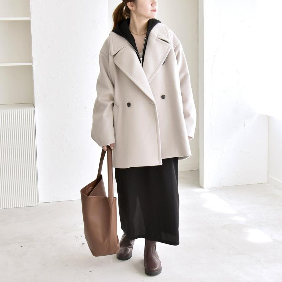 quaranciel quaranciel: PURE WOOL ダブルブレスト テーラード ハーフ
