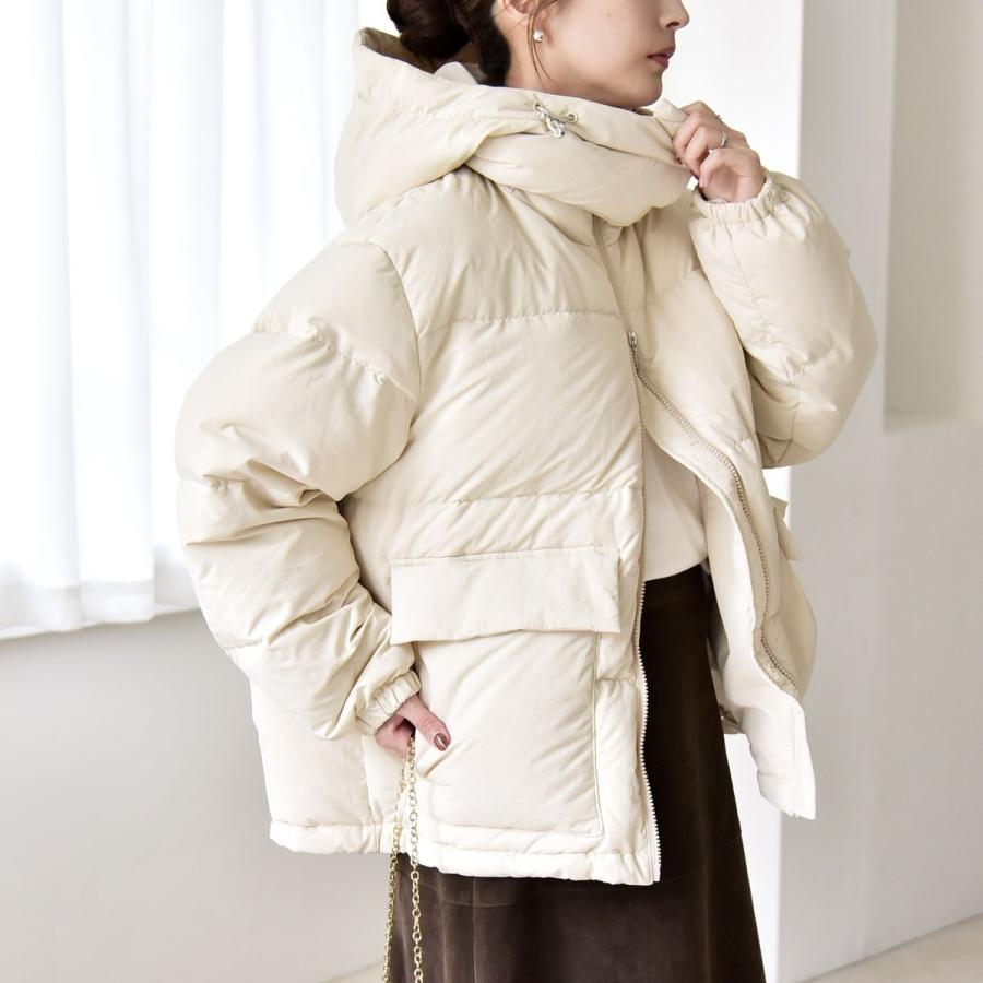 quaranciel quaranciel: フーディー ＆ ハイネック 2way ショート