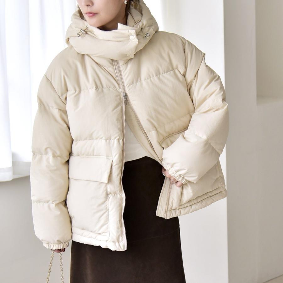 quaranciel quaranciel: フーディー ＆ ハイネック 2way ショート