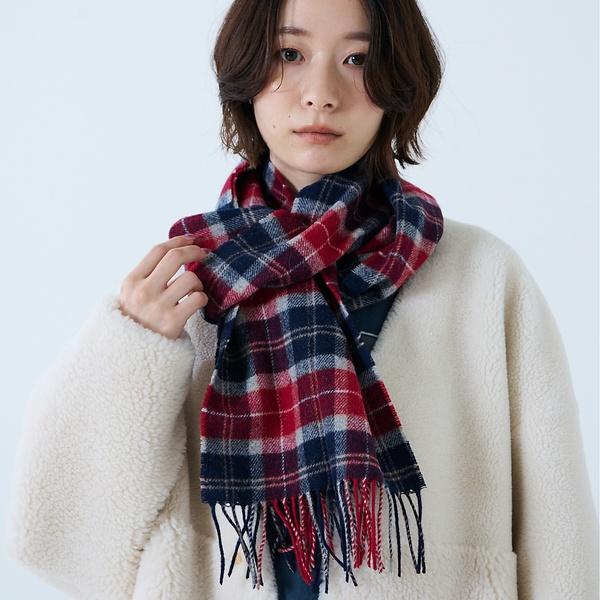 ルージュ・ヴィフ ラクレ（Rouge vif la cle）/【BARBOUR/バブアー】タータンスカーフ / マフラー / ウール / チェ Rouge vif la cle（ルージュヴィフラクレ） 【BARBOUR/バブアー