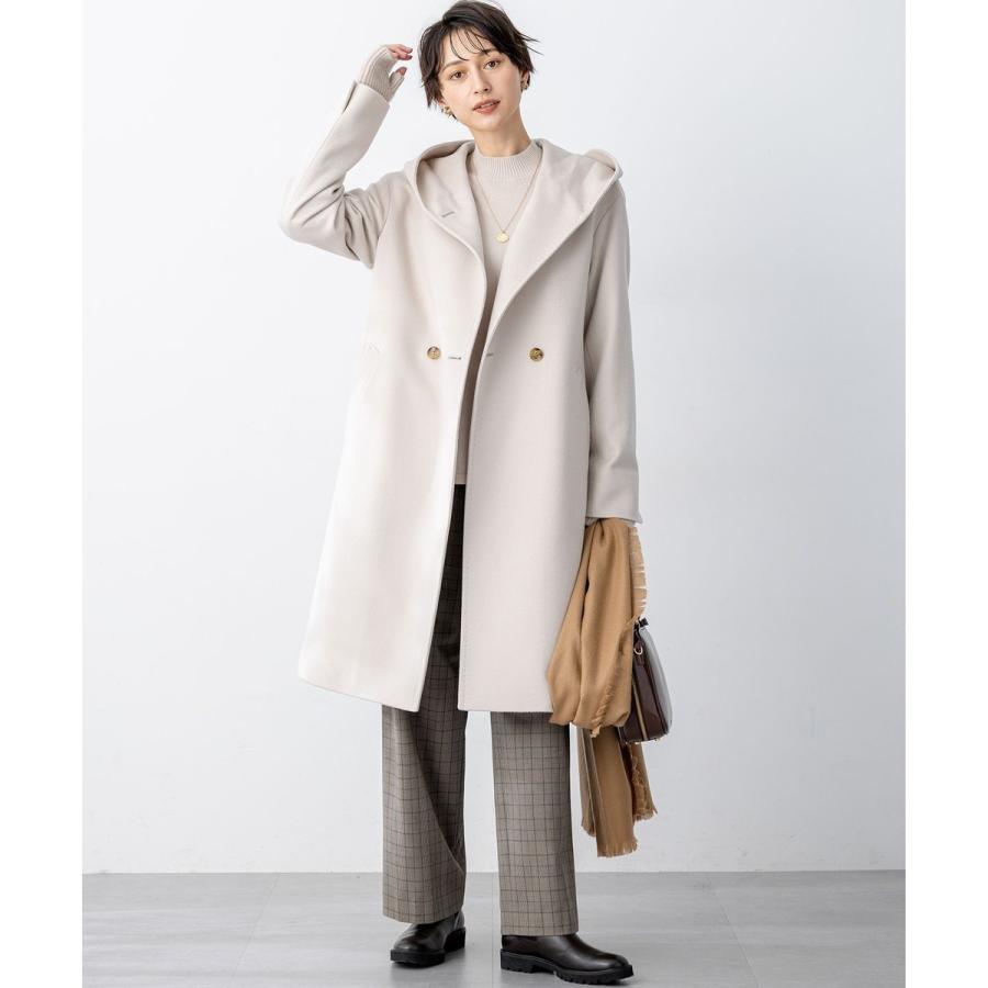 1268y 23区 コットンフーデットコート ライトベージュ 50 大きいサイズ 1268y 23区 コットンフーデットコート ライトベージュ 50 大きいサイズ