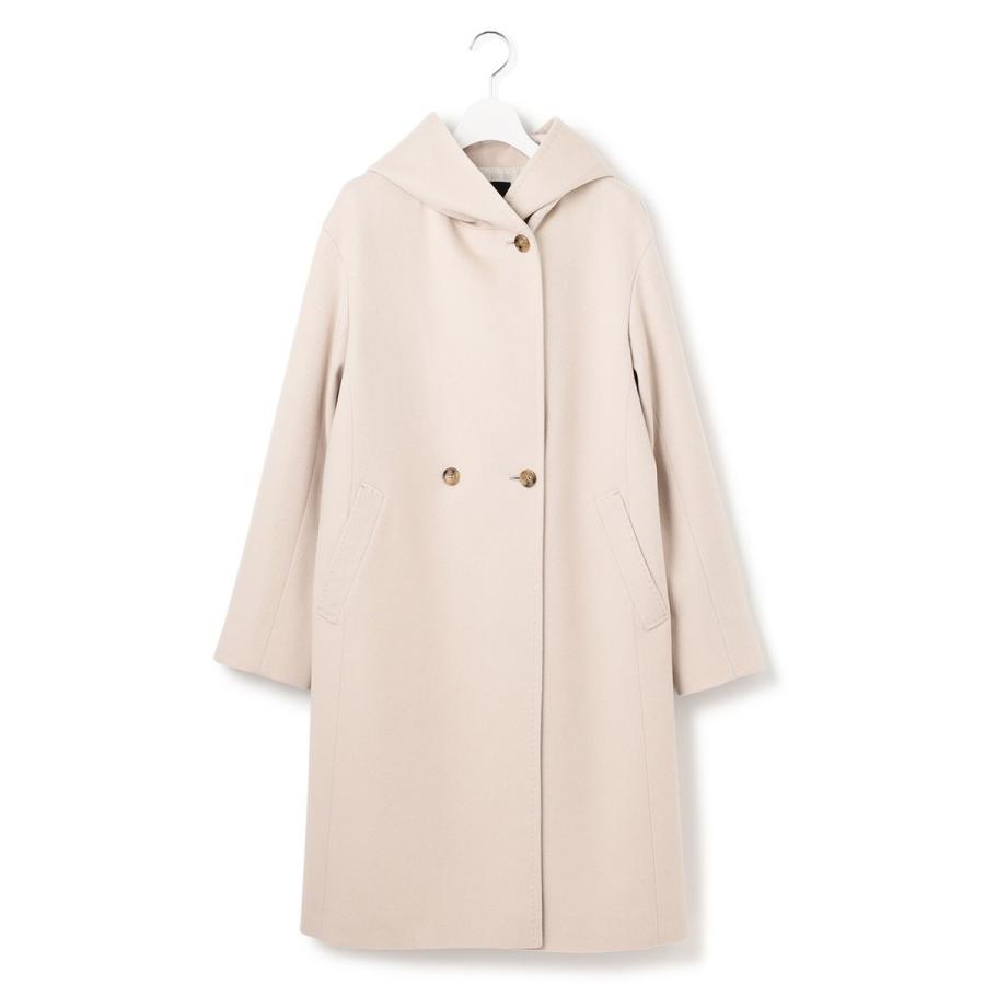 23区（ニジュウサンク） ウールカシミヤビーバー フーデット コート