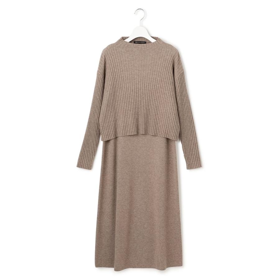 23区（ニジュウサンク） 【洗える】レイヤードニットツイン ワンピース