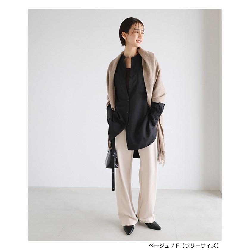 カシミヤ 大判ストール 100% 内モンゴル産 65×180cm evernavy エバー