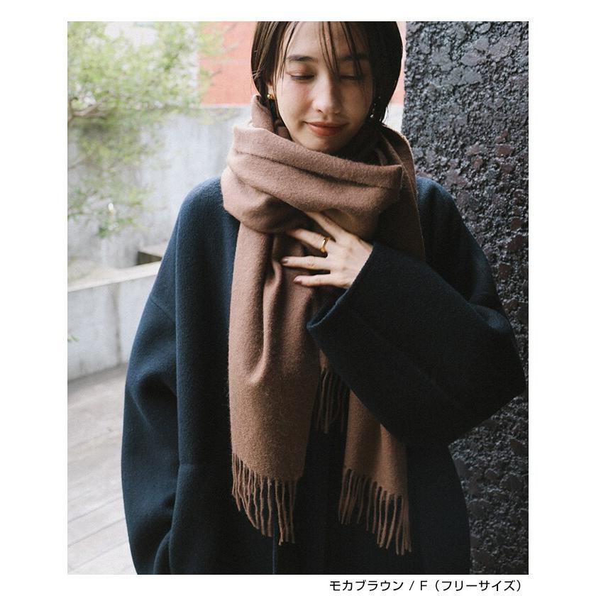 カシミヤ大判ストール　未使用品 カシミヤ 大判ストール 100% 内モンゴル産 65×180cm evernavy エバー