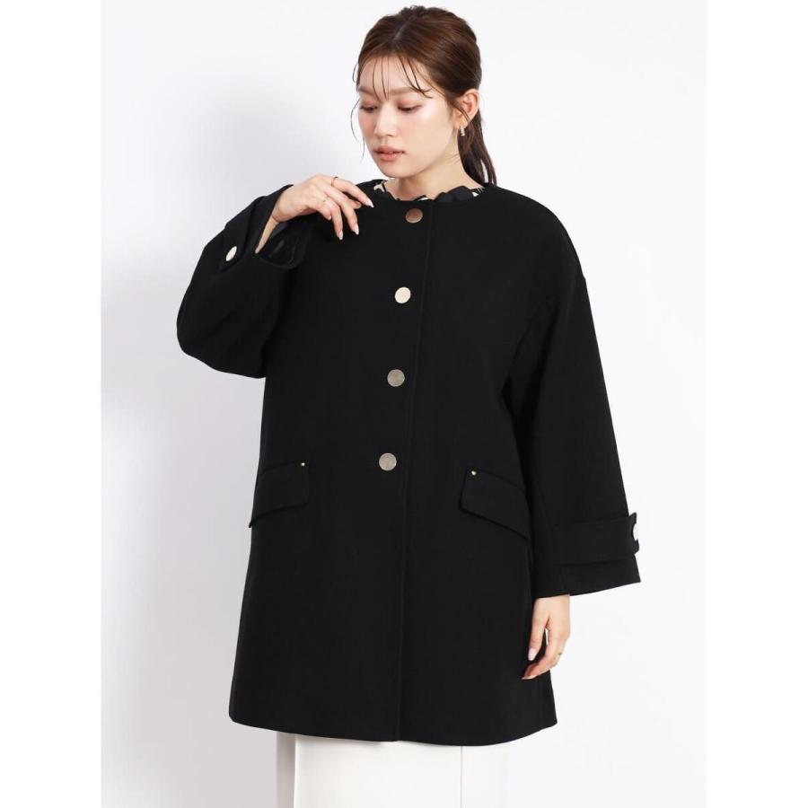 猫地蔵さま■新品タグ付き■FENNEL フェンネル ノーカラーコート Vin｜ゴールドボタンノーカラーコート | Rakuten Fashion(楽天