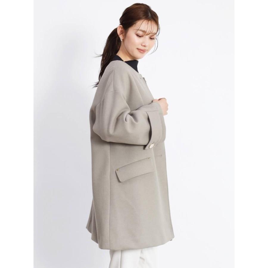 新品30000円 FENNEL ノーカラーコート ヤマダヤ ヤマダヤ fennel 定価30000 ヤマダヤ☆FENNEL ノーカラージャケット