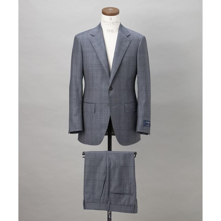 【ZEGNA/ゼニア】エレクタ スーツ(サックスブルーチェック)の画像