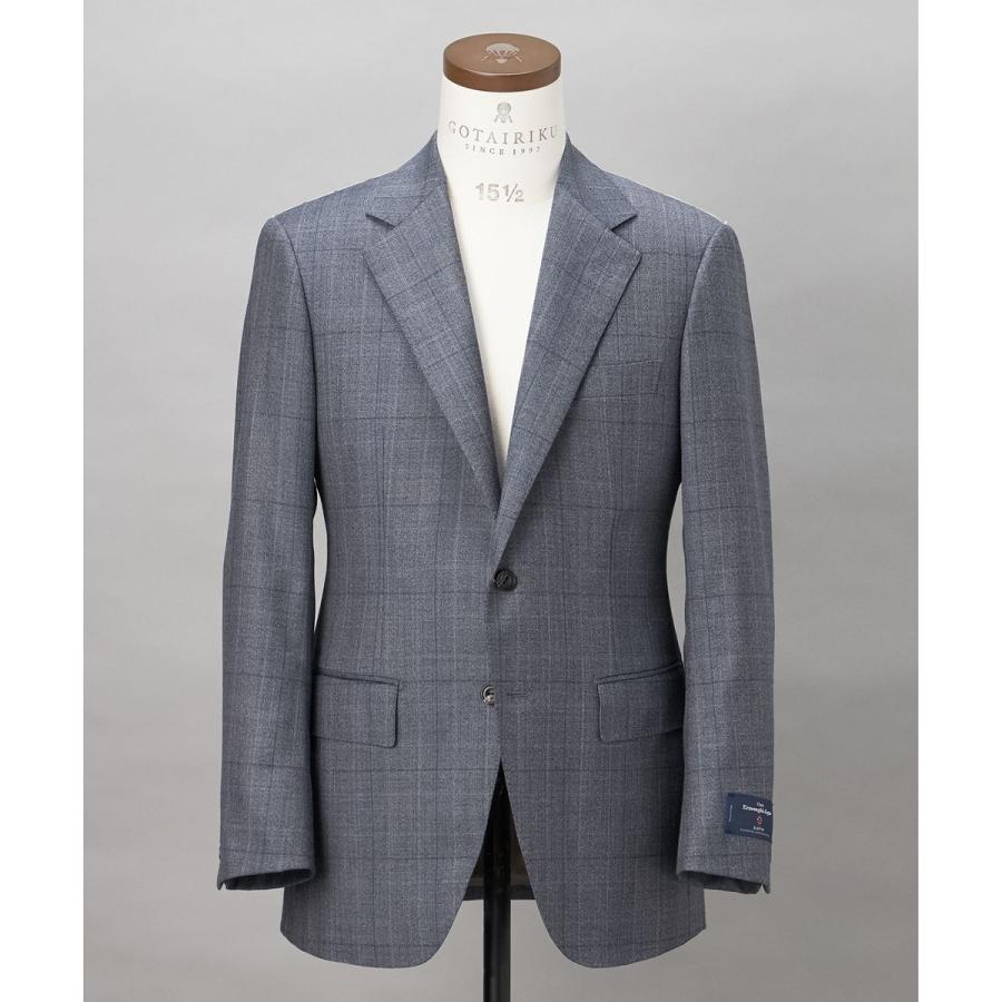 【ZEGNA/ゼニア】エレクタ スーツ(サックスブルーチェック)の画像