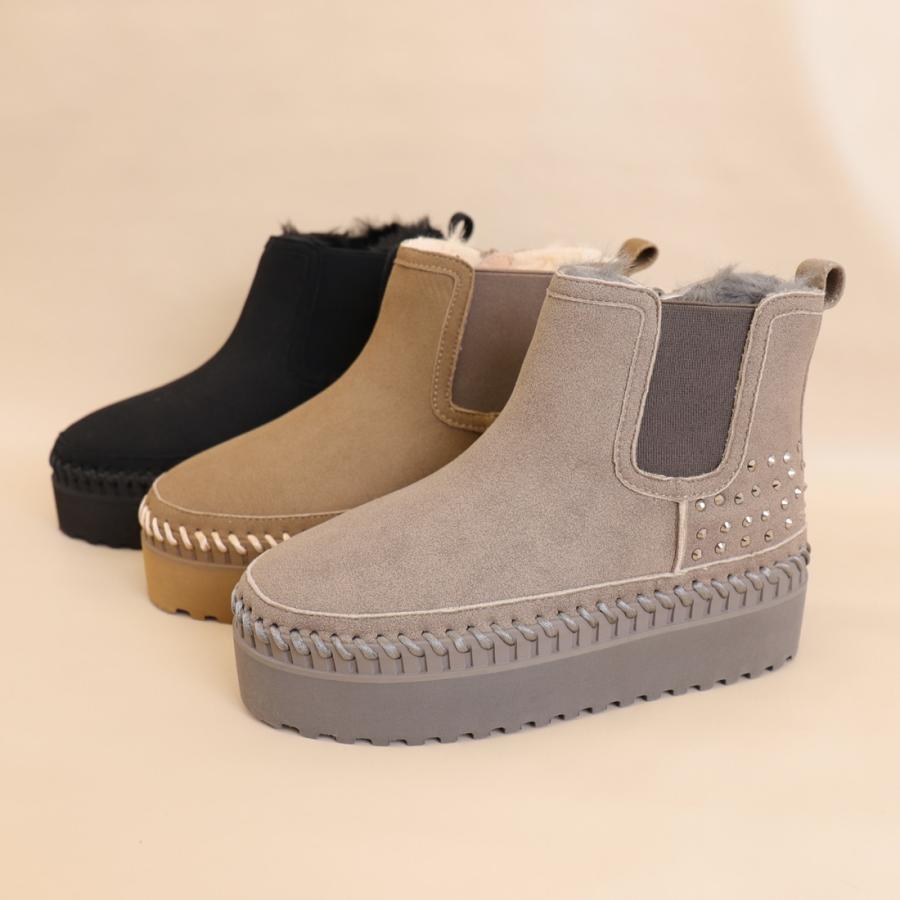 アルテミス by ダイアナ（artemis by DIANA）/【軽量】厚底フェイクムートンブーツ artemis by DIANA（アルテミス by ダイアナ） 【軽量】厚底フェイク