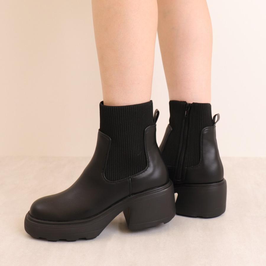 artemis by DIANA（アルテミス by ダイアナ） ニットコンビ厚底ブーツ