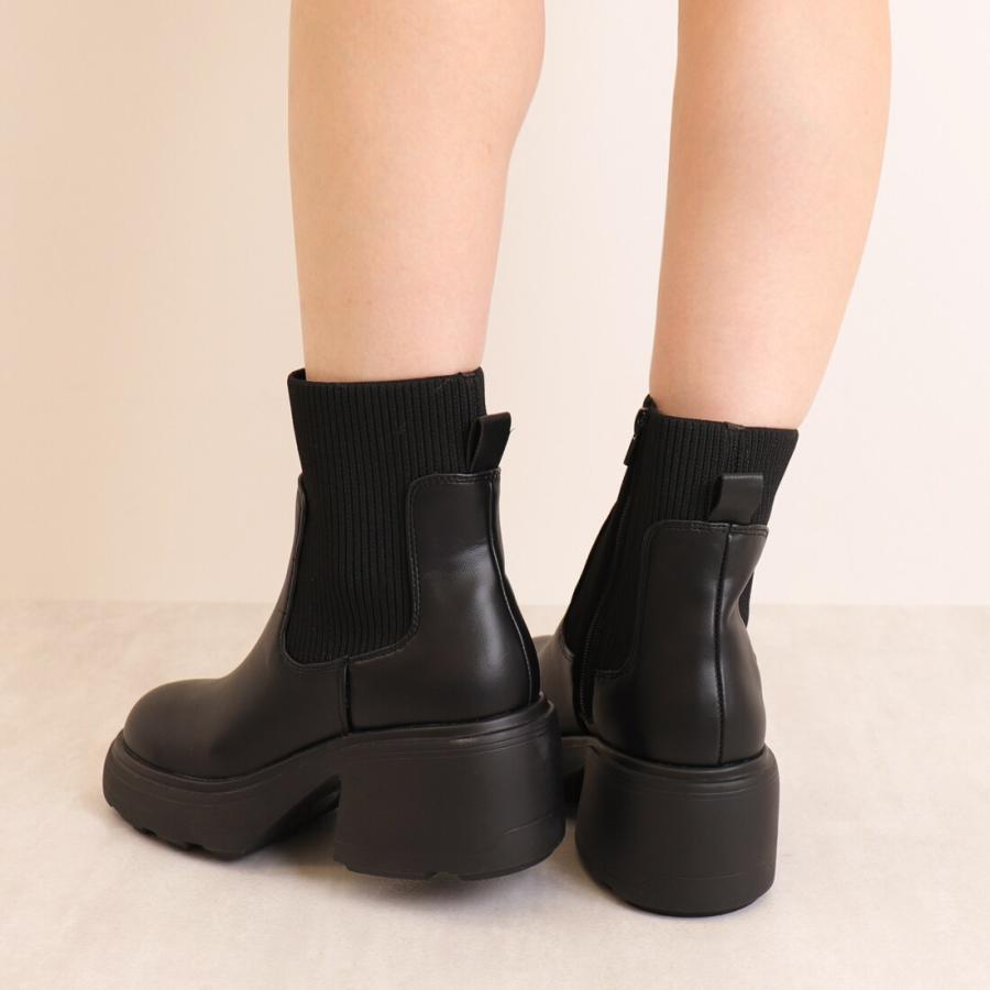 artemis by DIANA（アルテミス by ダイアナ） ニットコンビ厚底ブーツ