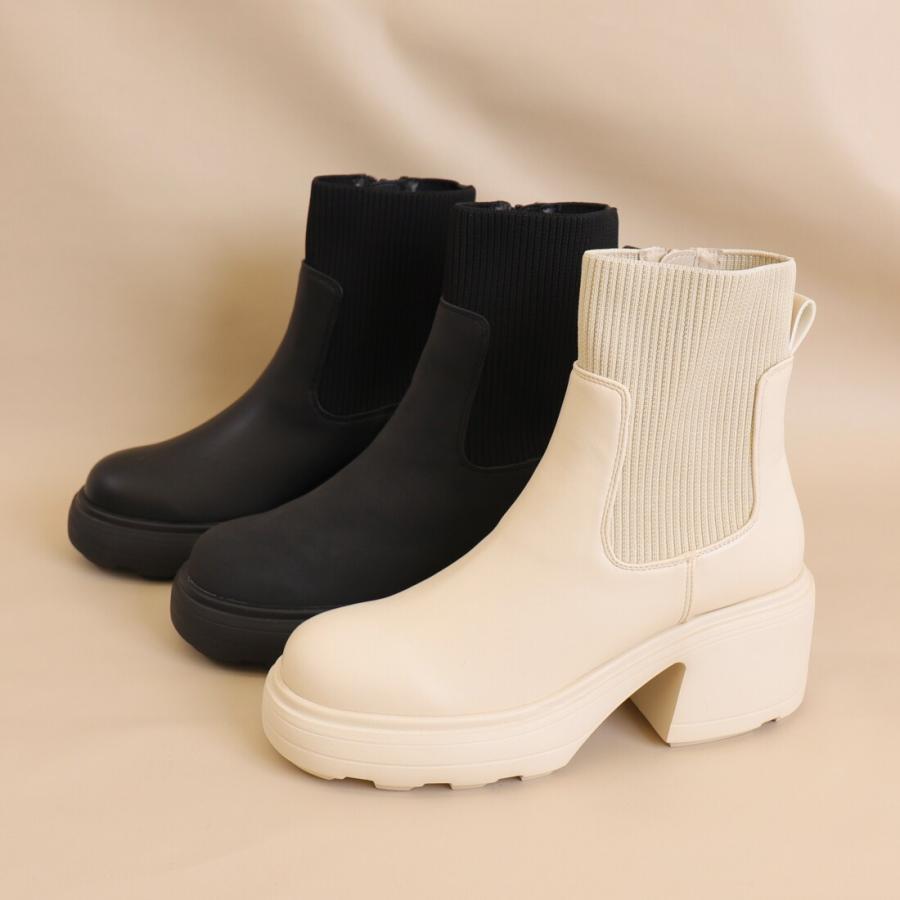 artemis by DIANA（アルテミス by ダイアナ） ニットコンビ厚底ブーツ