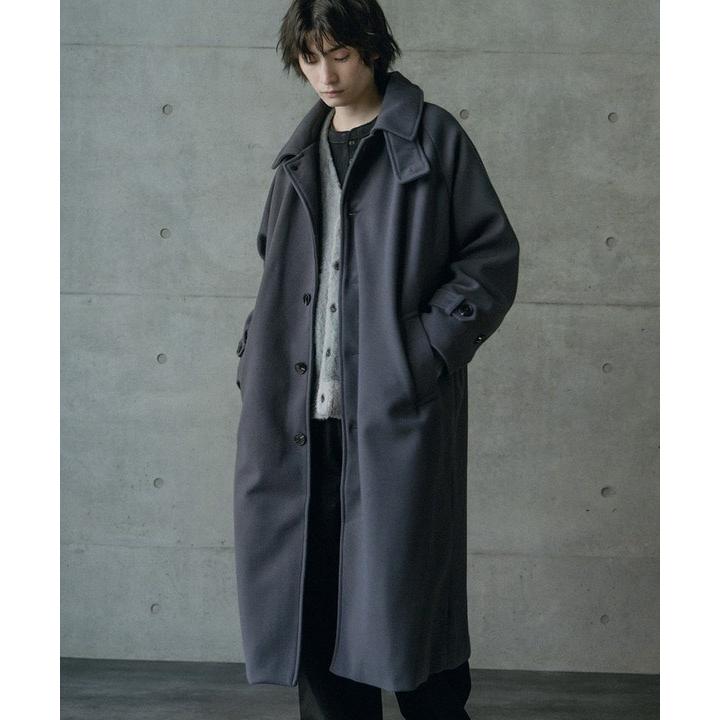 ラトルトラップ（RATTLE TRAP）/フェイクメルトンルーズステンカラーロングコート RATTLE TRAP（ラトルトラップ） フェイクメルトンルーズステンカラー