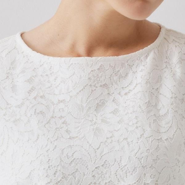 最終 新品 OPAQUE.CLIP コットンレースフリルブラウス ホワイト 楽天市場】opaque．clip (オペーク ドット クリップ) レースブラウスの通販