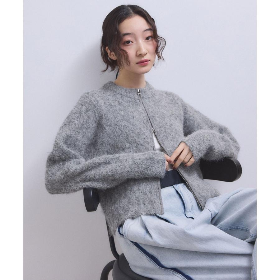 アダムエロペ　フラッフィーカーディガン ADAM ET ROPE'（アダムエロペ） カーディガン 「WEB限定」フラッフィー