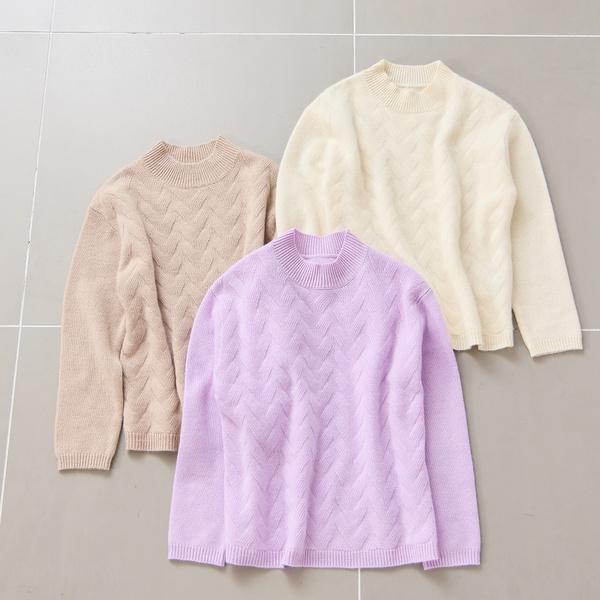 Liliane Burty ECLAT カシミヤ7GGプルオーバーニット : マルイ(丸井