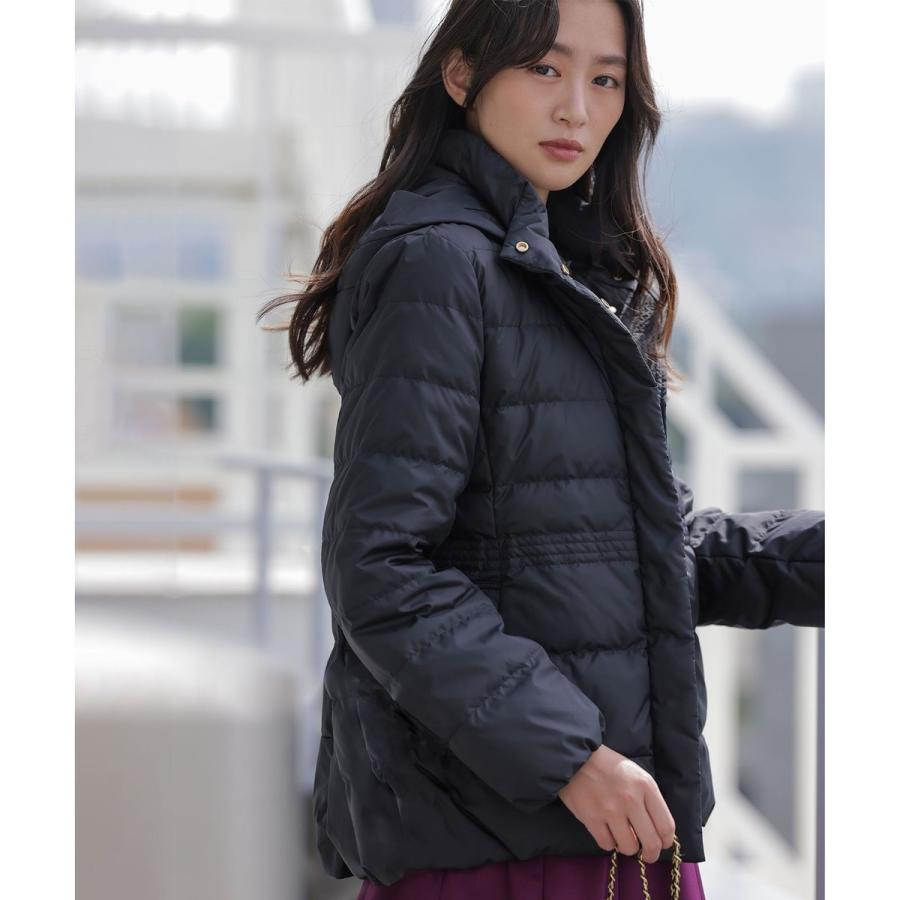 【現行＊完売品】組曲 洗えるライトタフタショートダウン M 定価28,930円 組曲（KUMIKYOKU） 【洗える・2WAY】ライトタフタショートダウン