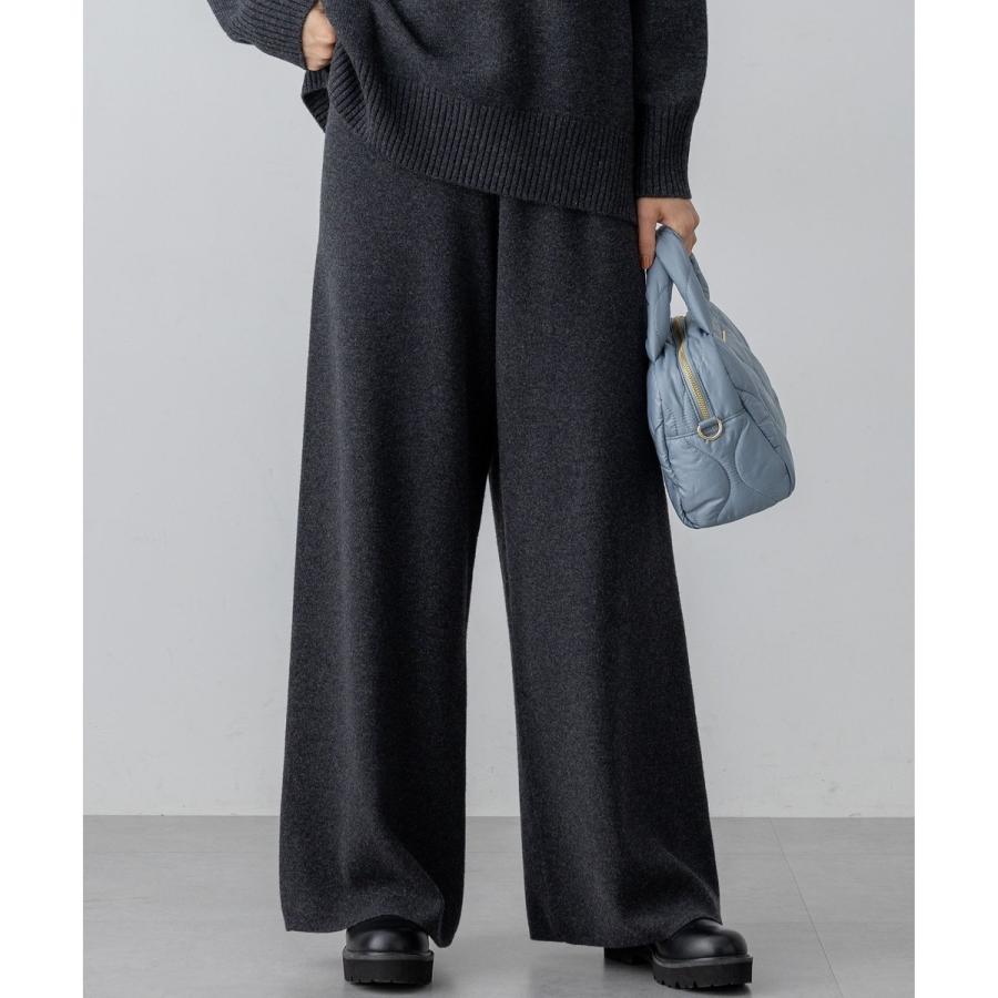 ニットパンツお値下げ 23区（ニジュウサンク） 【見上愛さん着用/LEE掲載/洗える】カシミヤ