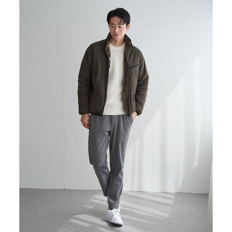 ikka（イッカ） 【2WAY】リバーシブルナイロンフリースブルゾン