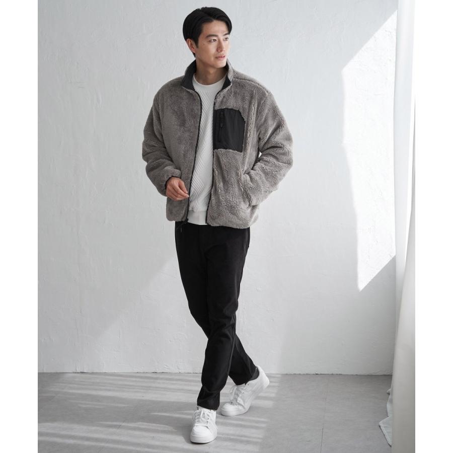 ikka（イッカ） 【2WAY】リバーシブルナイロンフリースブルゾン