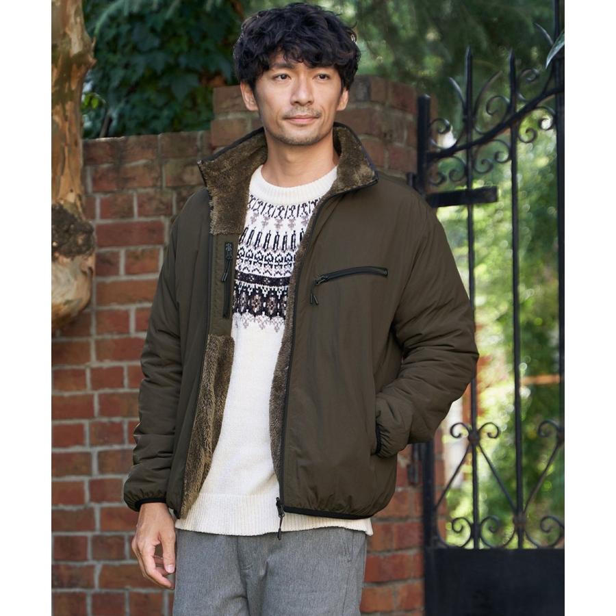 ikka（イッカ） 【2WAY】リバーシブルナイロンフリースブルゾン