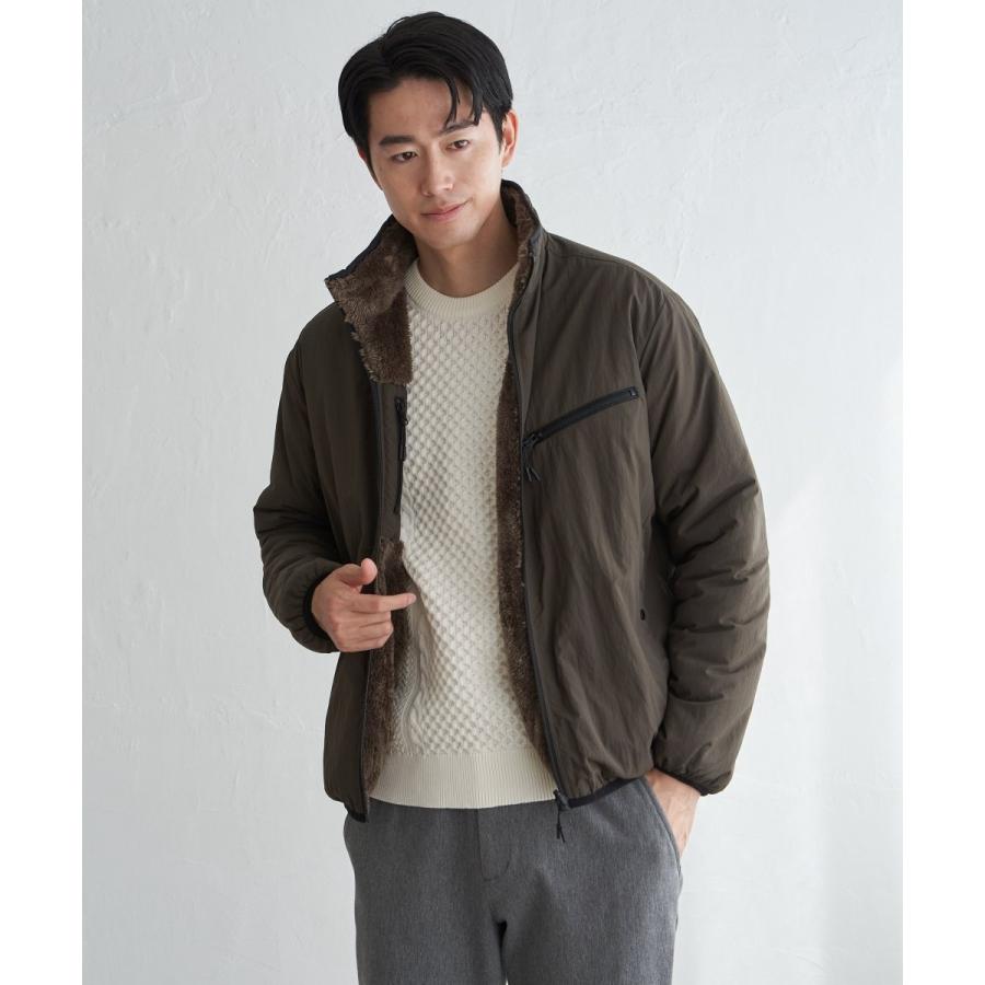 ikka（イッカ） 【2WAY】リバーシブルナイロンフリースブルゾン