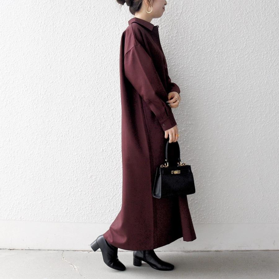 SHIPS any any:〈洗濯機可能〉サージ スキッパー シャツ ワンピース