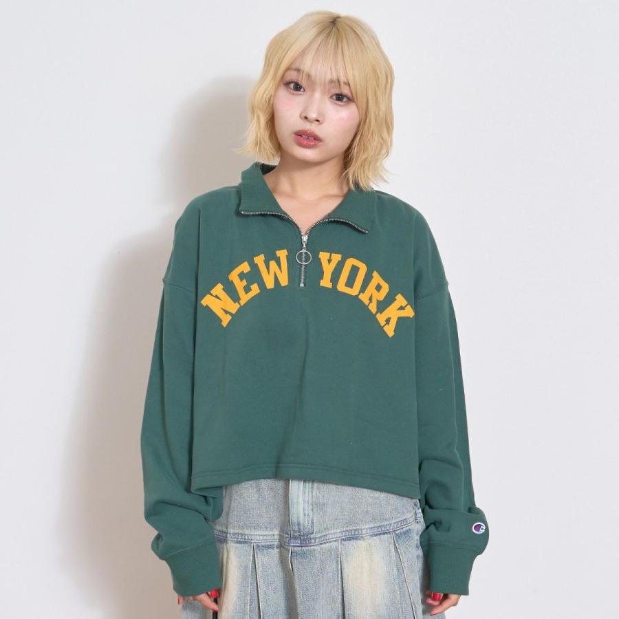 ちょこページ♡⃜ xgirljp FACE PATCH AND LOGO CREWNECK SWEAT TOP Color / ASH,BLACK