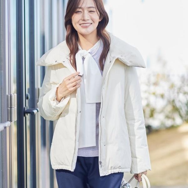 INDIVI（インディヴィ） 【撥水／洗える／デザイン衿】ステッチレス