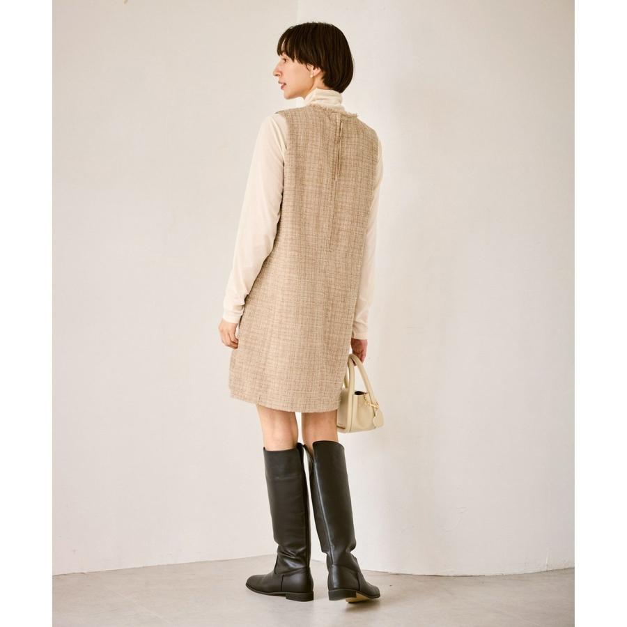 ROPE' PICNIC（ロペ ピクニック） キーネックツイードジャンパー