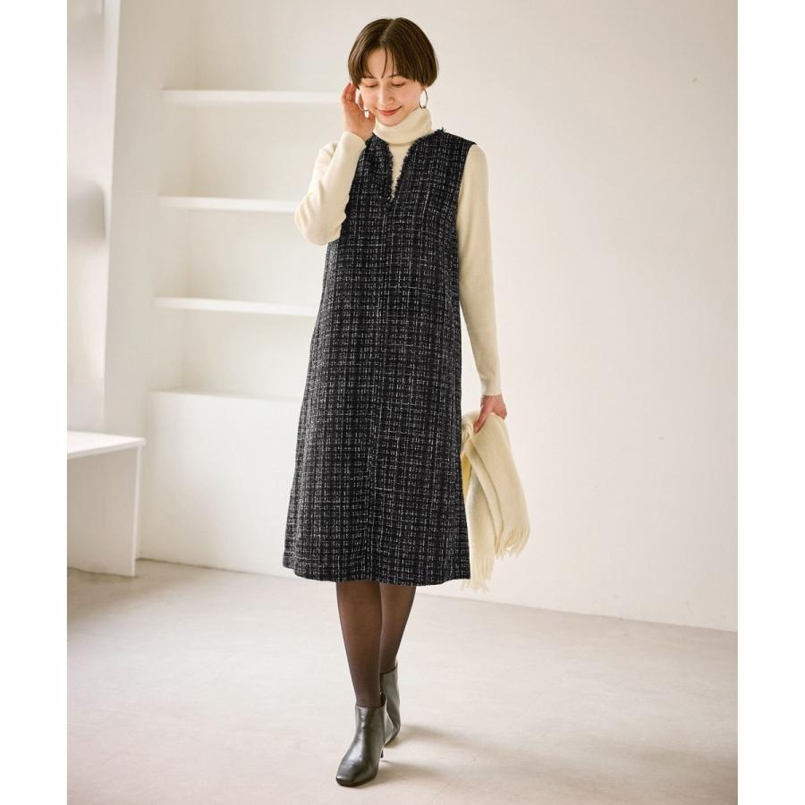 ROPE' PICNIC（ロペ ピクニック） キーネックツイードジャンパー