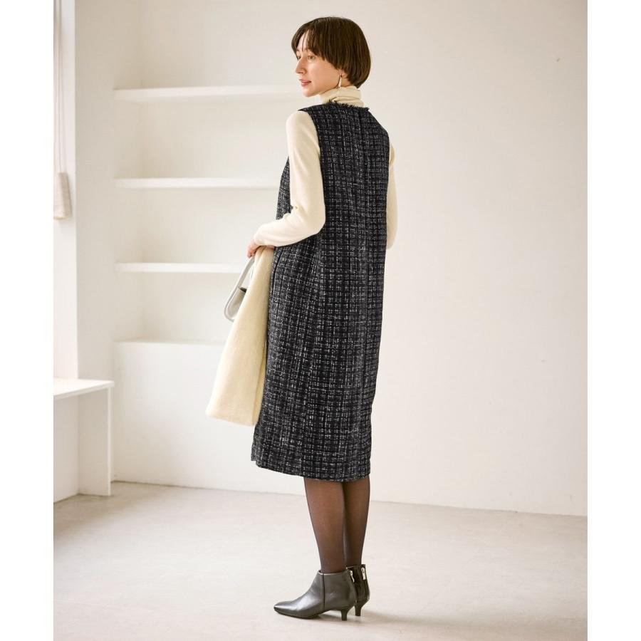 ROPE' PICNIC（ロペ ピクニック） キーネックツイードジャンパー