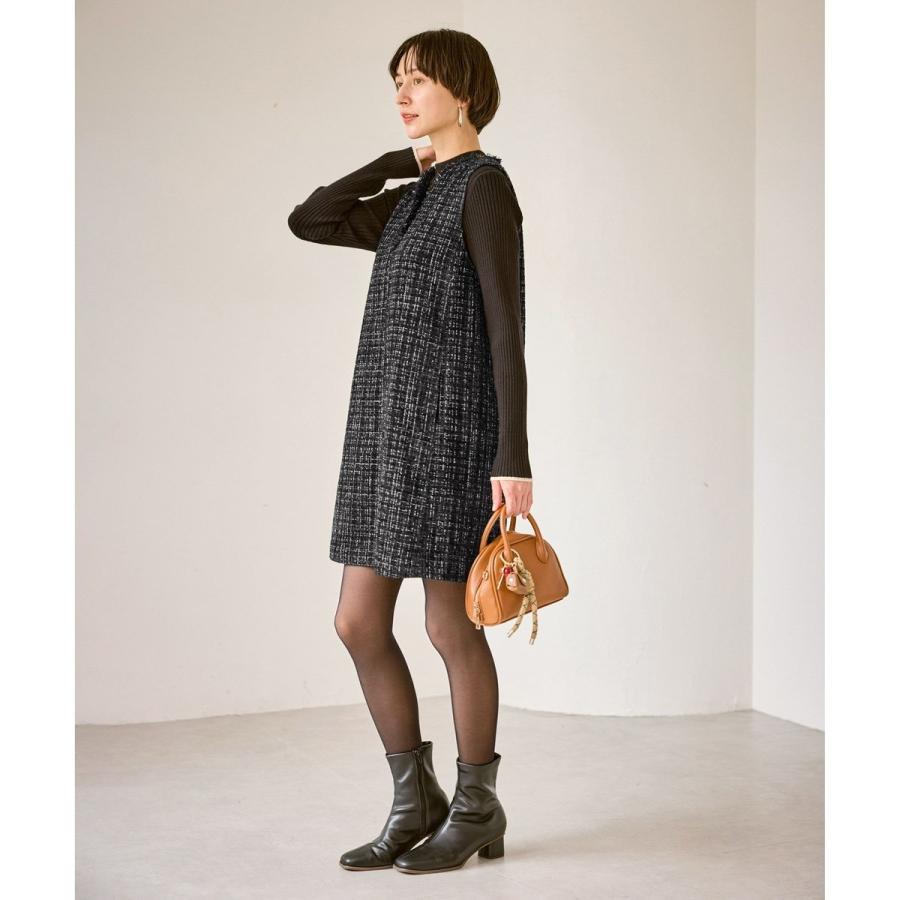 ROPE' PICNIC（ロペ ピクニック） キーネックツイードジャンパー