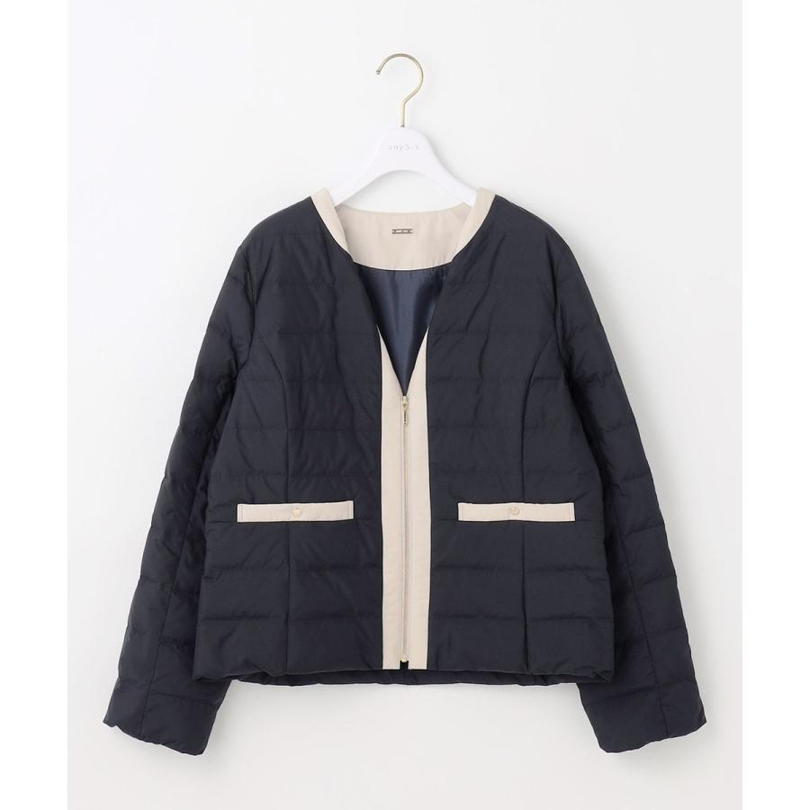 ANY SIS（エニィスィス） 【2WAY】ノーカラーダウン ジャケット