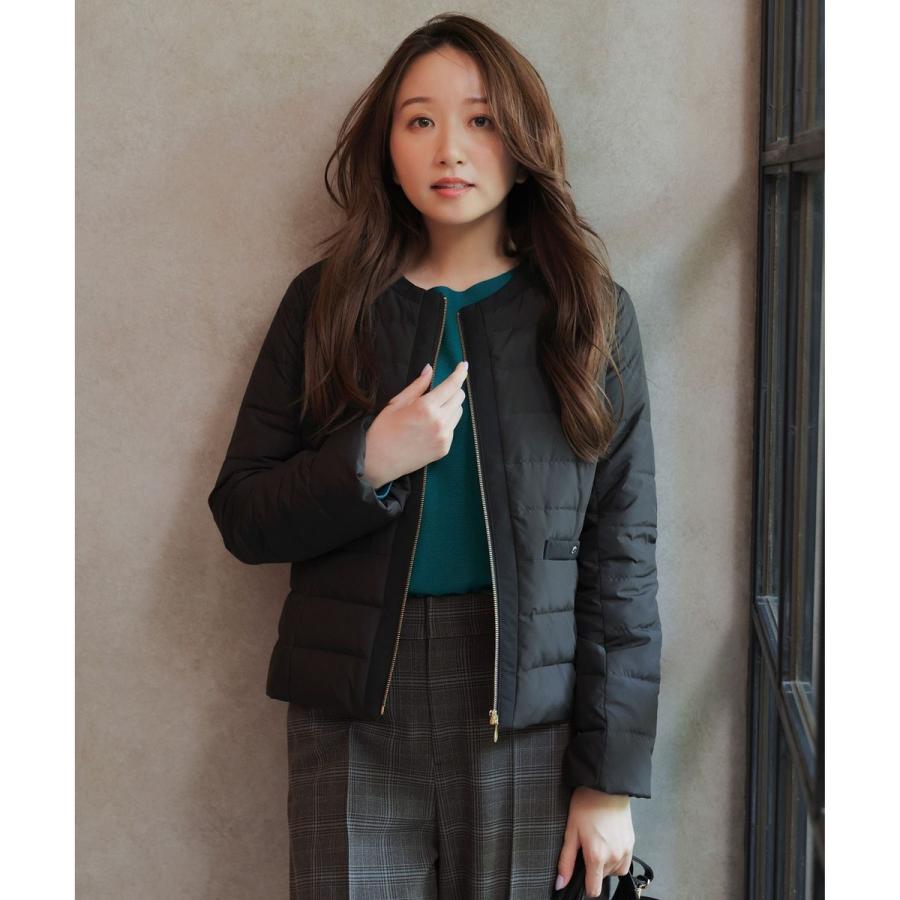 any SiS 2WAYノーカラーダウン ジャケット ANY SIS｜【撥水・洗える】2WAYノーカラーダウン ジャケット | Rakuten