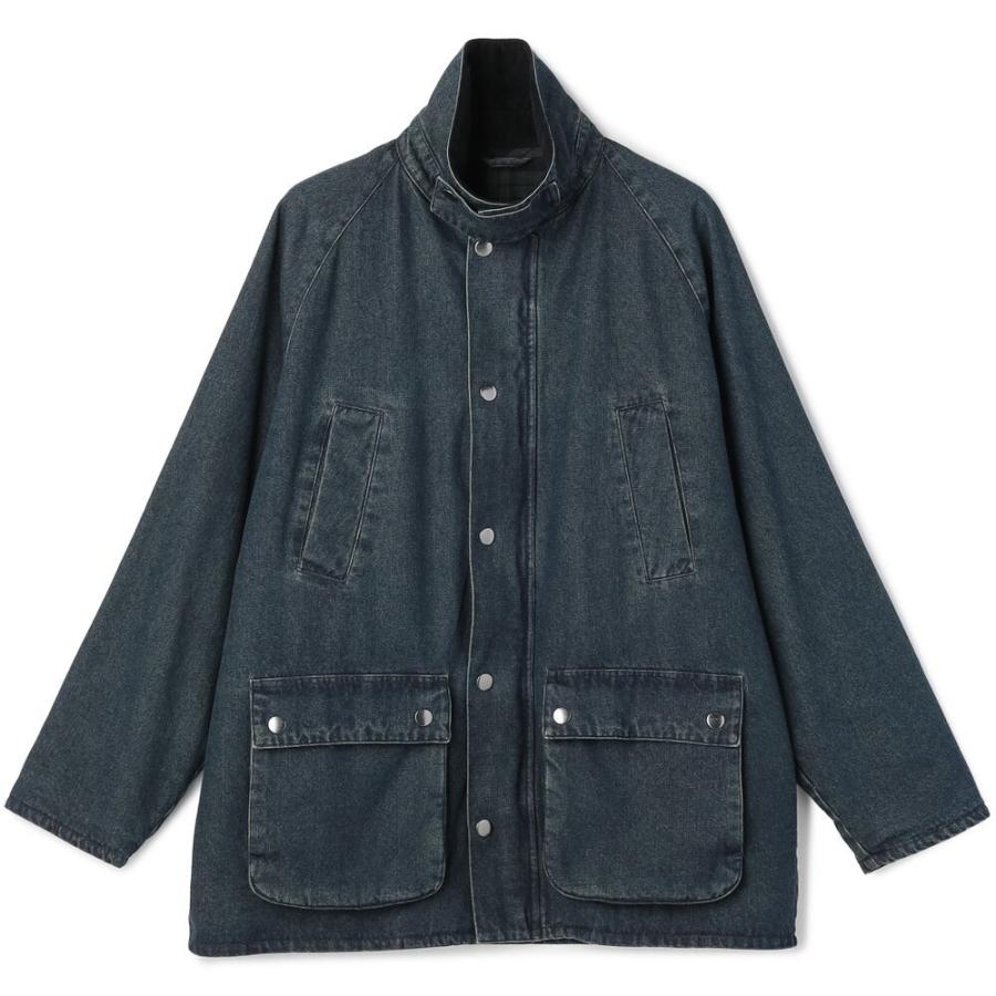 stanley blacker】デニムハンティングジャケット ネイビー アウター