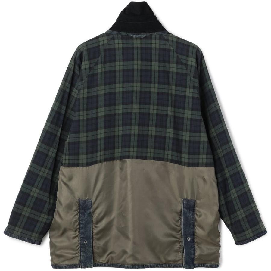 stanley blacker】デニムハンティングジャケット ネイビー アウター