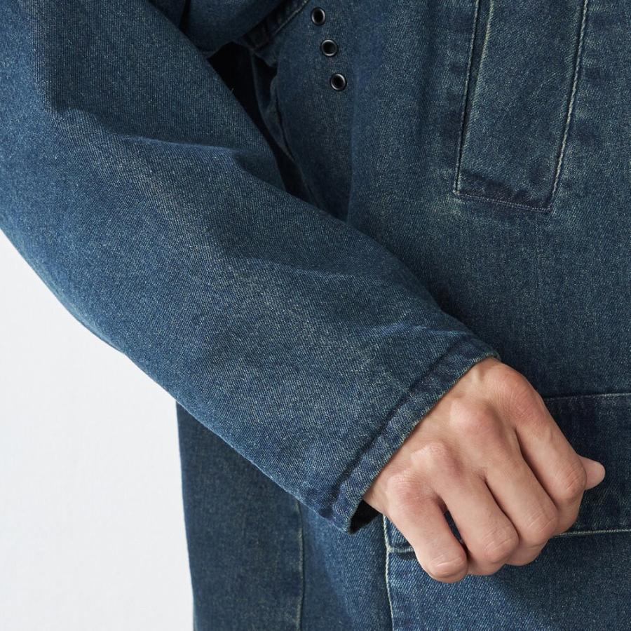 stanley blacker】デニムハンティングジャケット ネイビー アウター