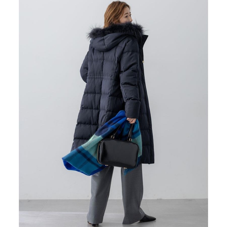 23区（ニジュウサンク） 【撥水加工】ブライトウール ロングダウン